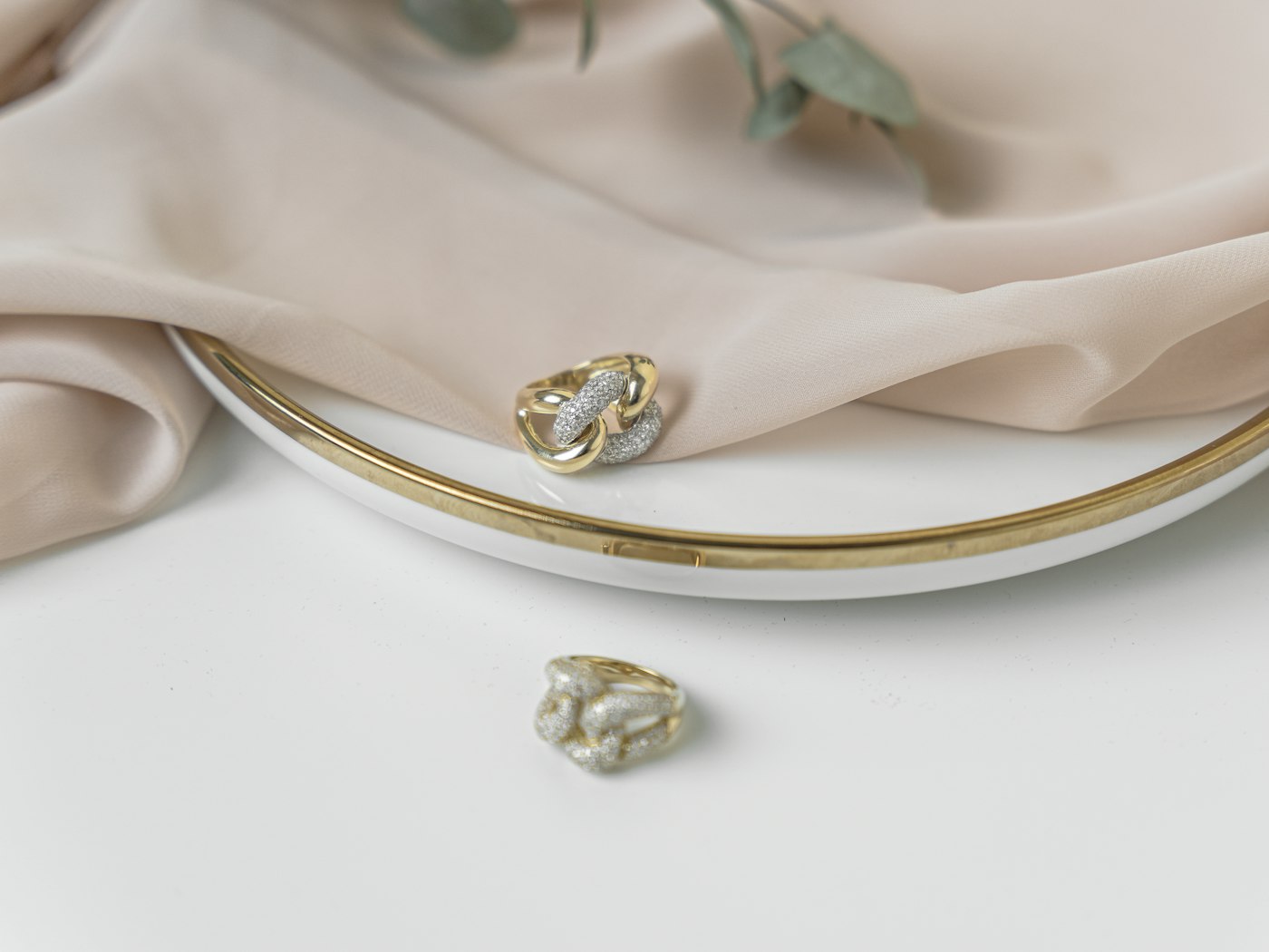 An occasion outfit being assembled
