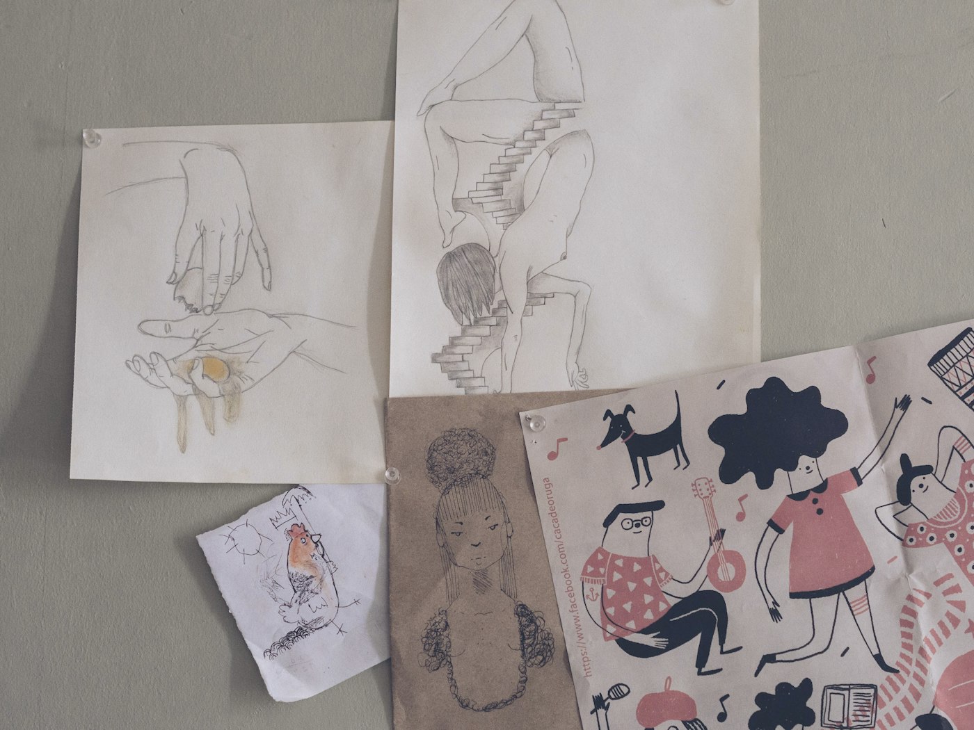 Brand boards and fabric swatches laid out